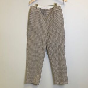 SHEIN Women's Black and White Houndstooth Chinos